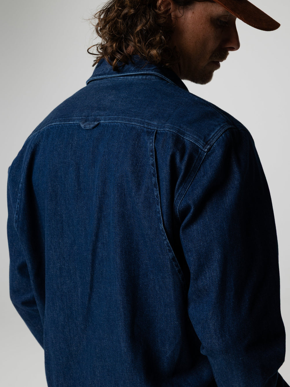 Men Organic Cotton Denim Shirt - Eddystone