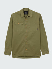Men Organic Cotton Shirt in Seagrass - Eddystone
