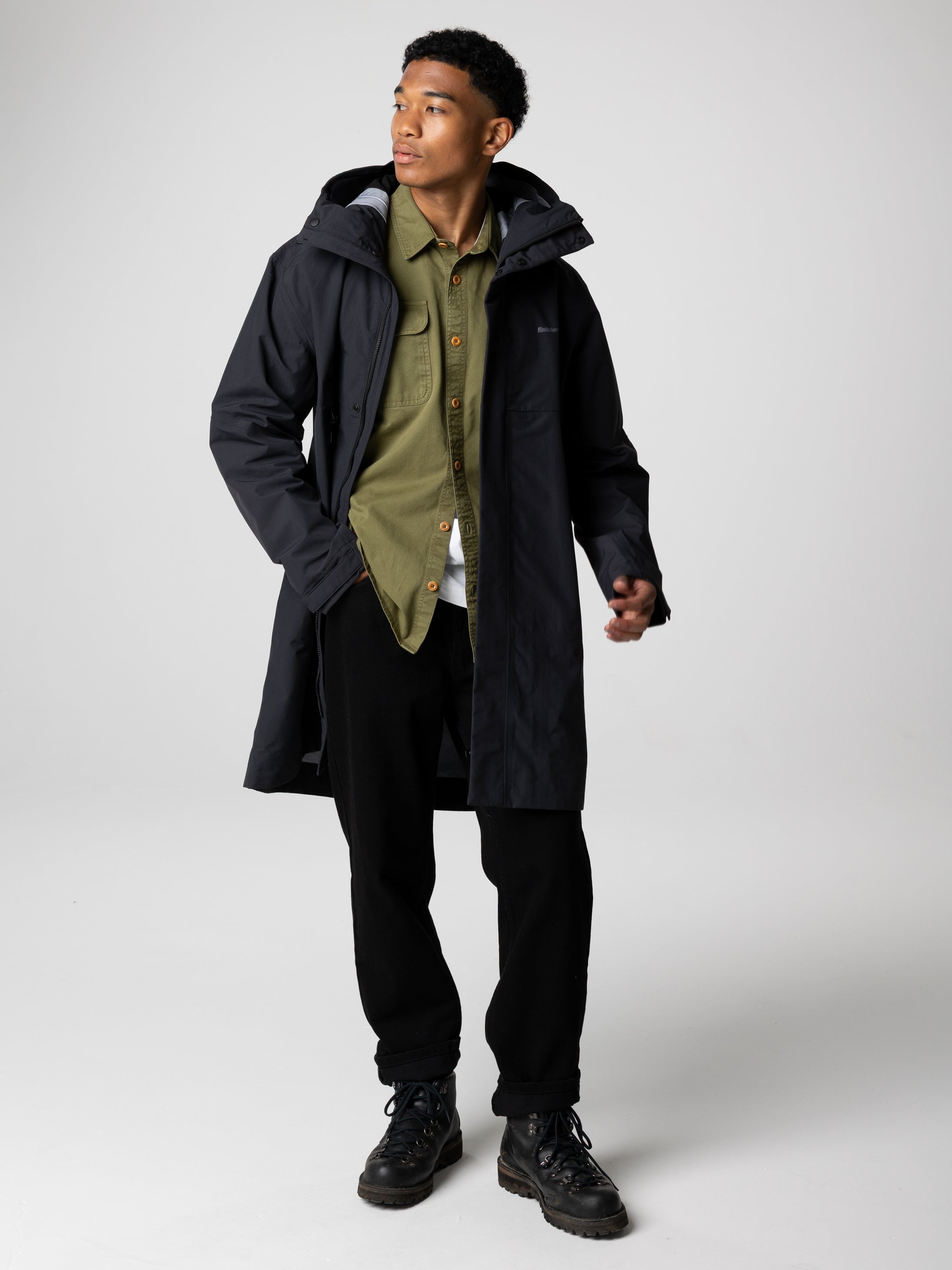Men Organic Cotton Shirt in Seagrass - Eddystone