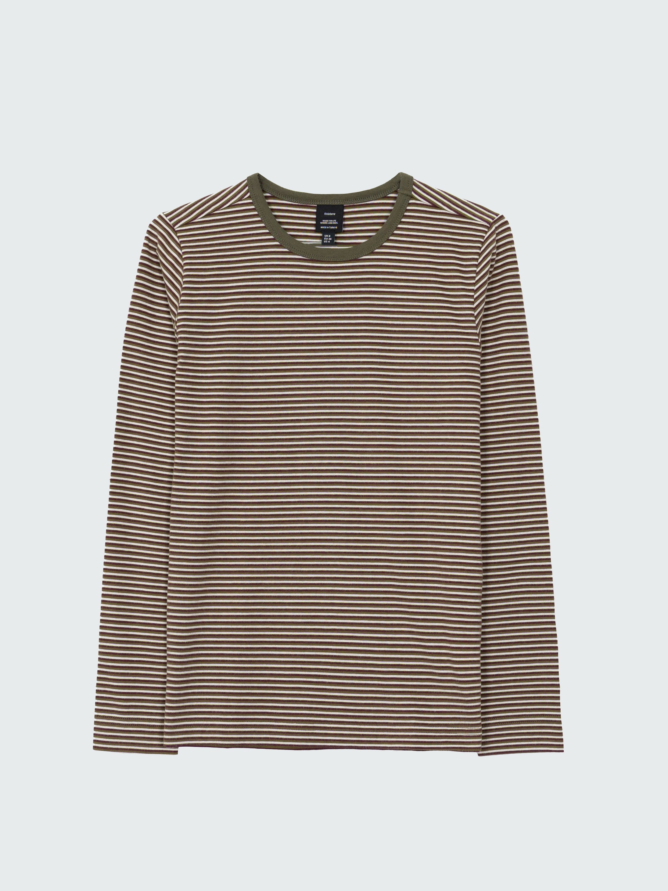 Women Eldon Long Sleeve T-Shirt in Plum/Ecru