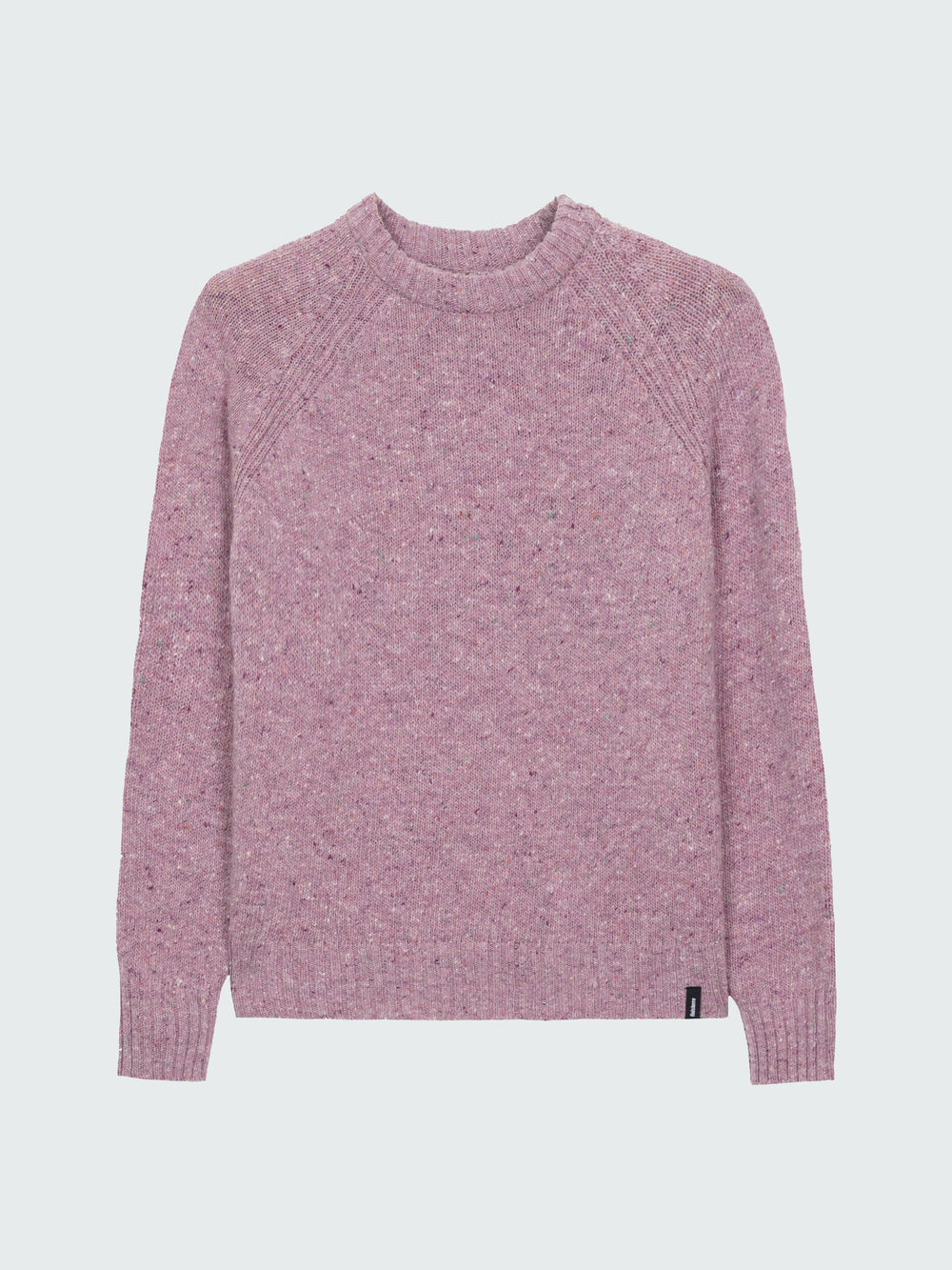 Women Merino Crew Knit Jumper in Purple - Farne