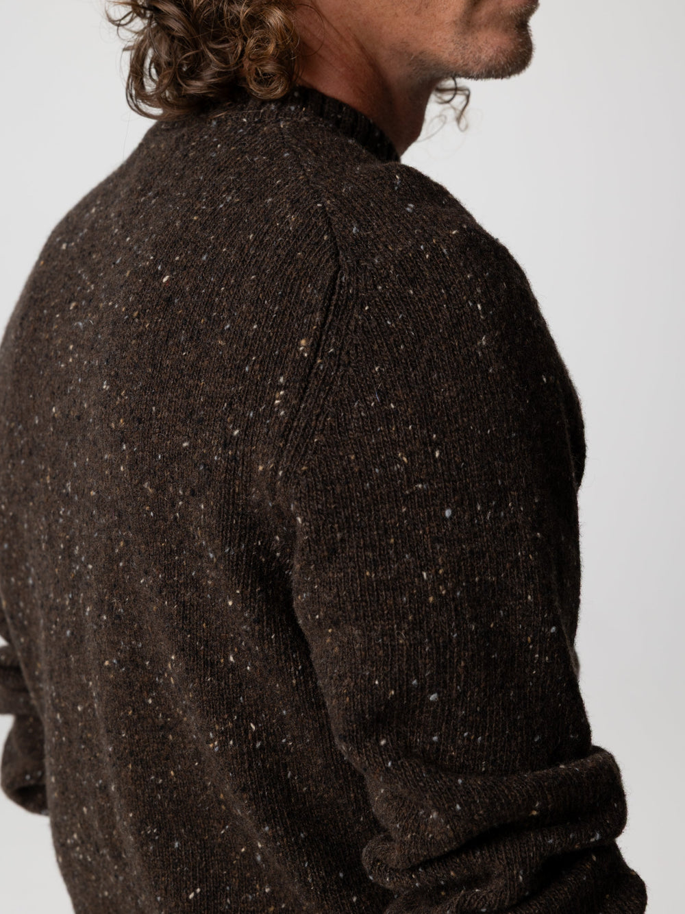 Men Wool Jumper in Brown - Furlong