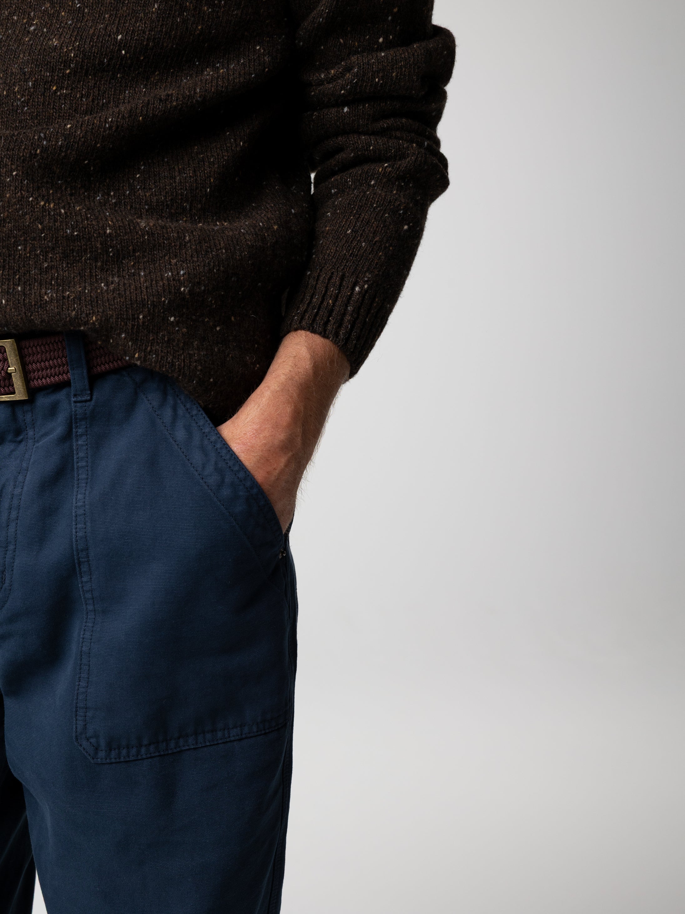 Men Wool Jumper in Brown - Furlong