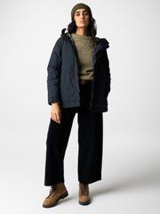 Women Recycled Waterproof Jacket in Black - Isla
