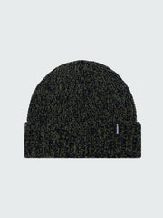 Men/Women Wool Beanie in Olive/Navy - Lewth