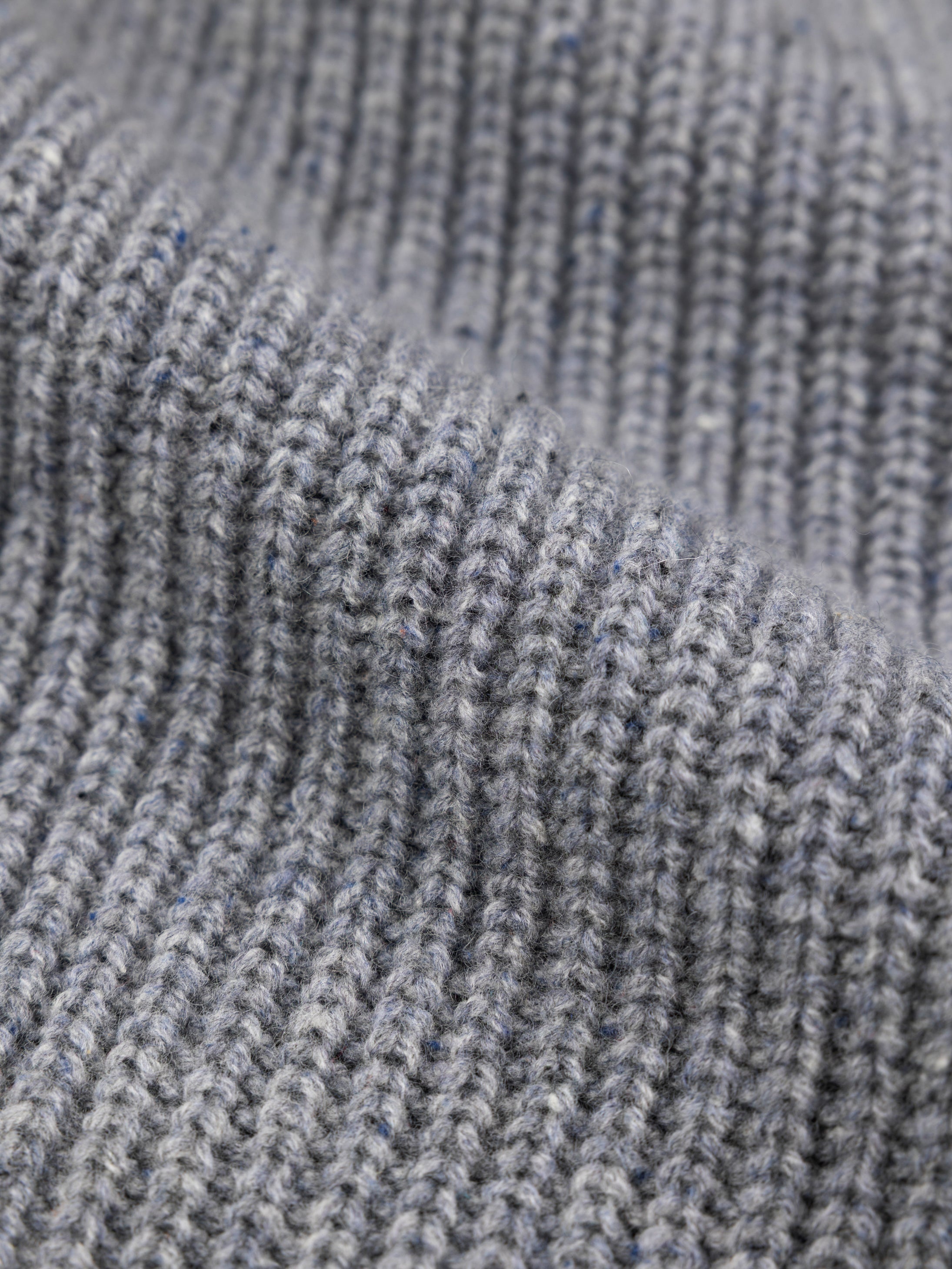 Men Wool Jumper in Grey Blue - Mora