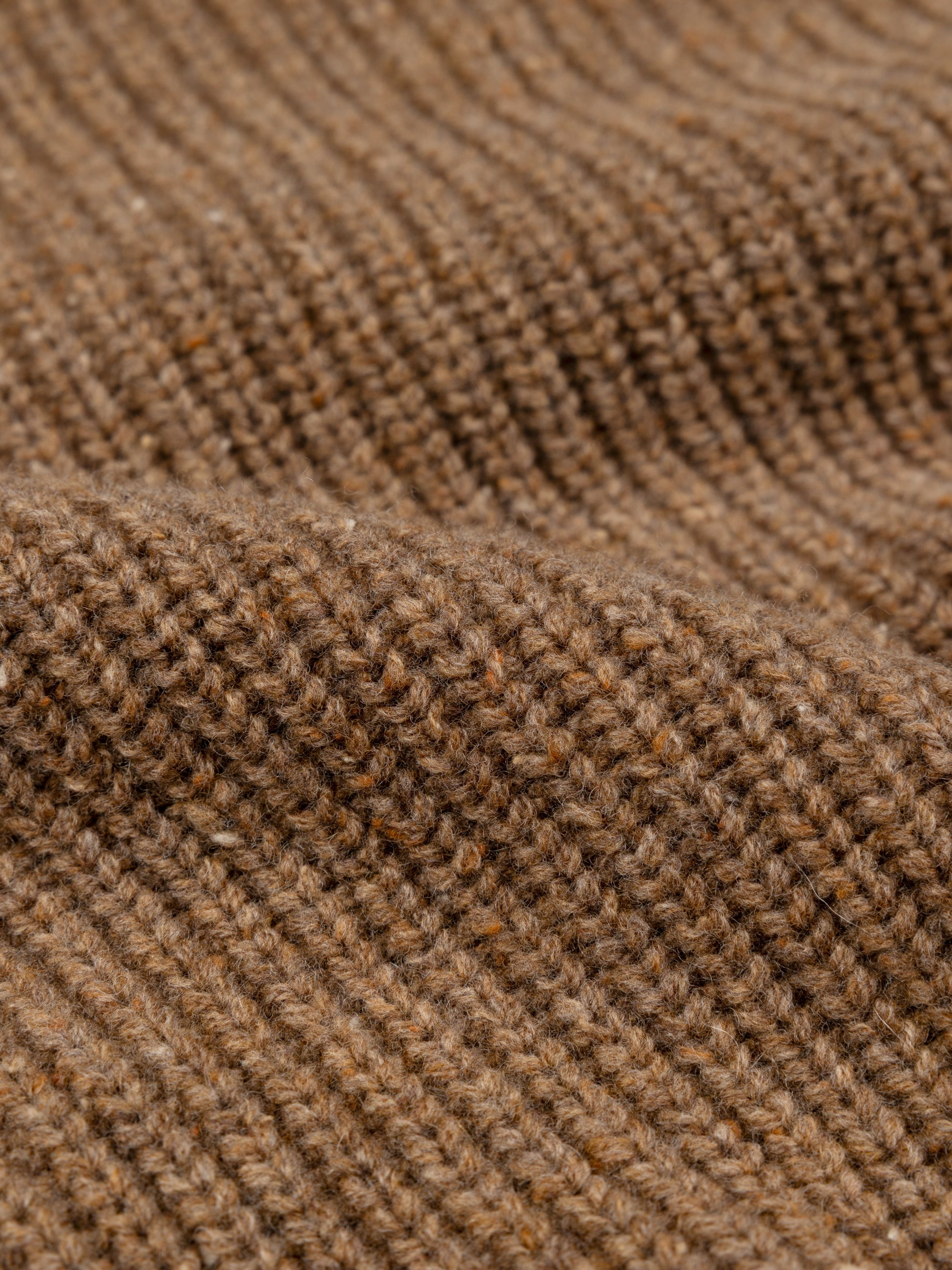 Women Wool Knit Jumper in Brown - Mora
