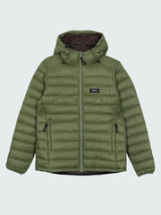 Women Recycled Hooded Jacket in Seagrass - Nimbus