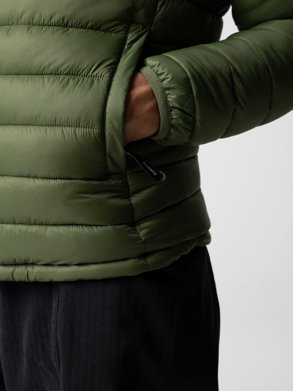 Women Recycled Hooded Jacket in Seagrass - Nimbus