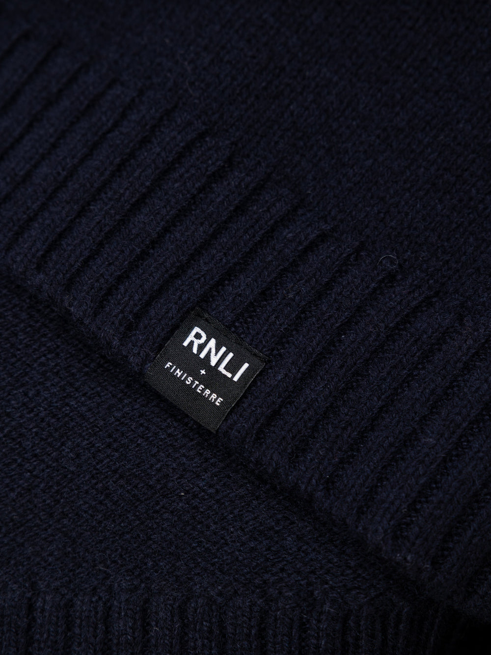 Women Wool Knit Jumper in Navy - Polperro