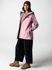 Women Recycled Waterproof Jacket in Purple - Skybird