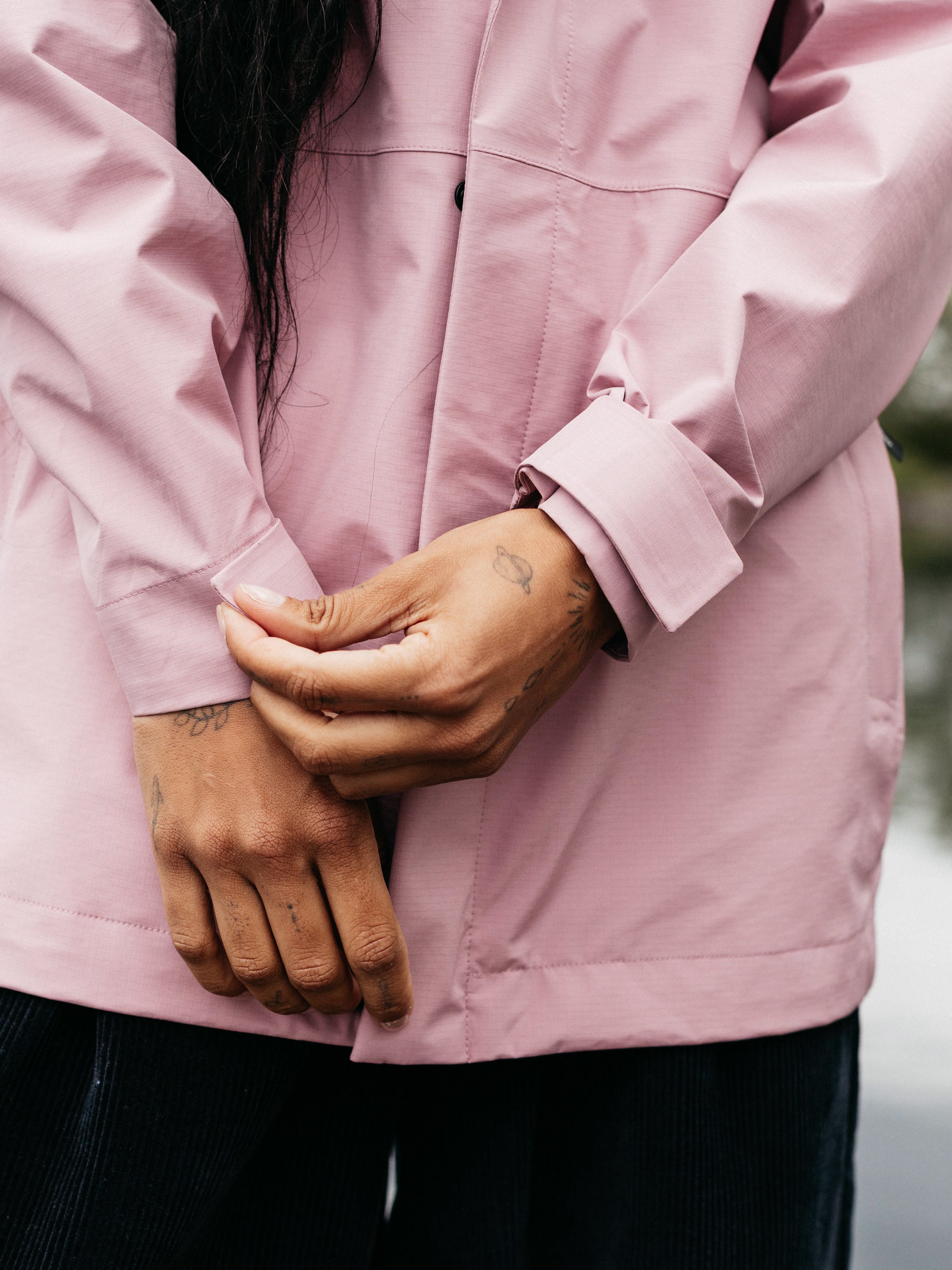 Women Recycled Waterproof Jacket in Purple - Skybird