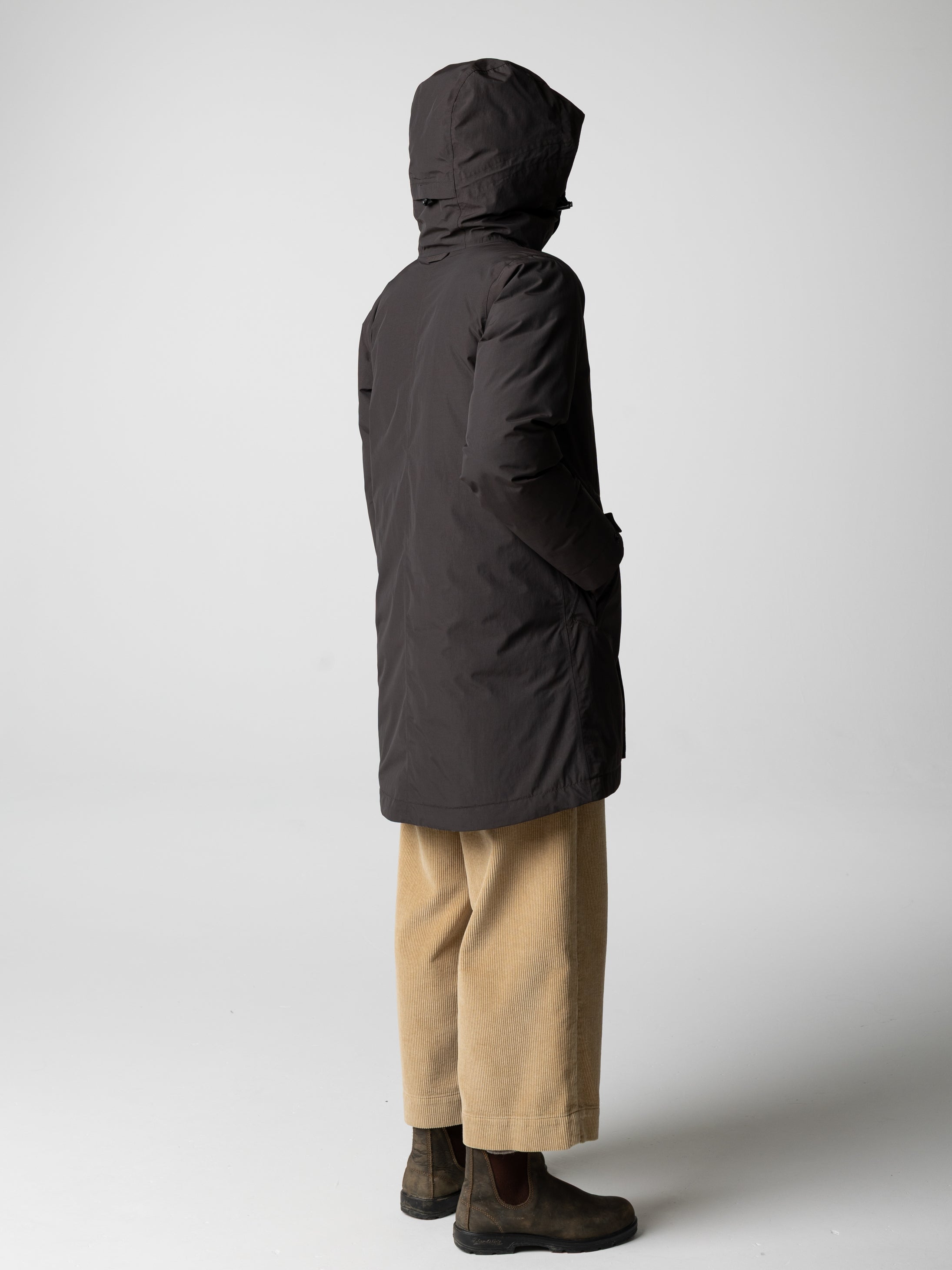 Women Recycled Waterproof Parka in Brown - Skye