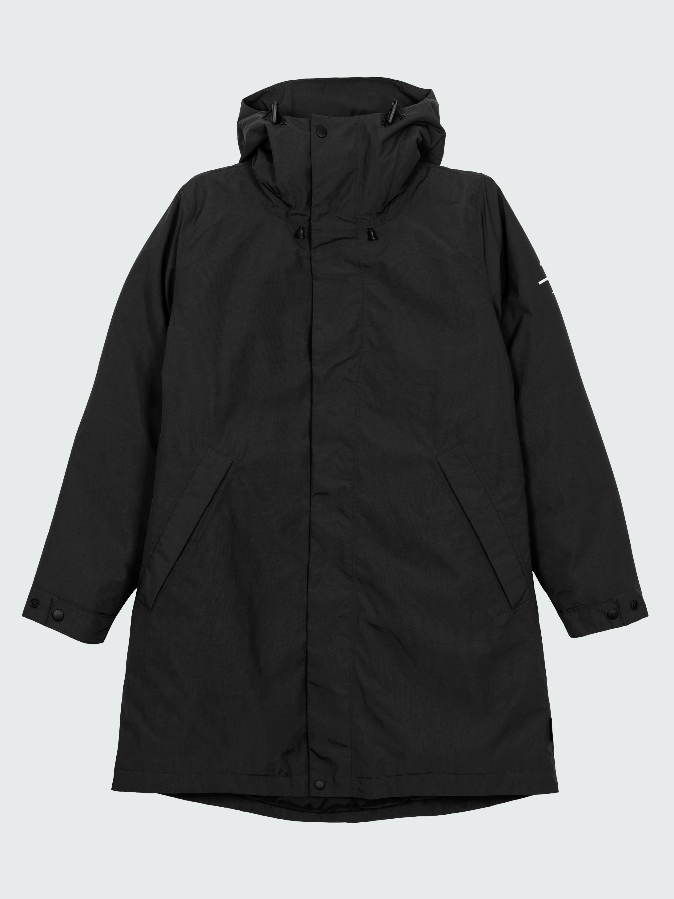 Women Recycled Waterproof Parka in Black - Skye