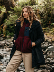 Women Recycled Waterproof Parka in Black - Skye