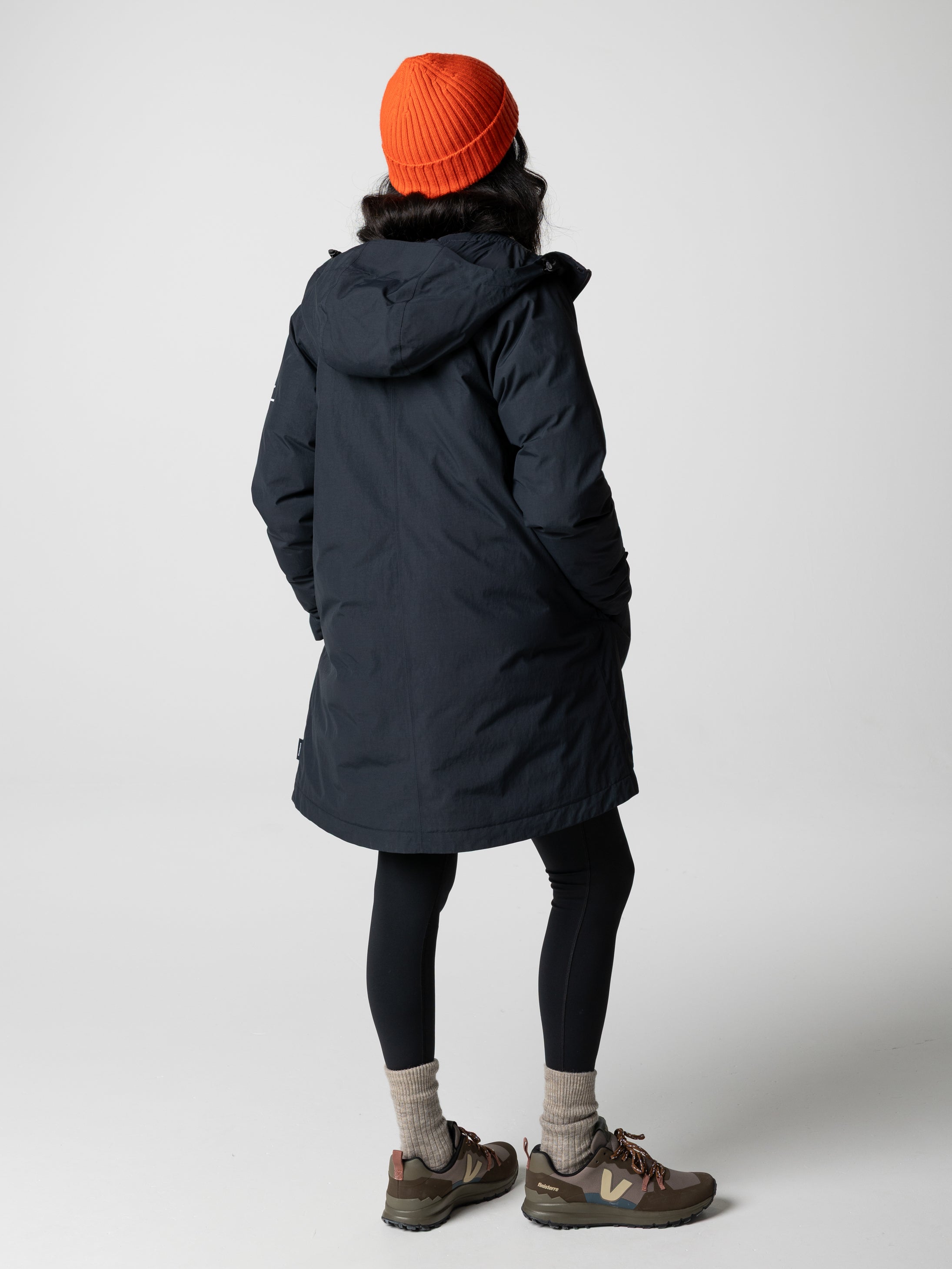 Women Recycled Waterproof Parka in Black - Skye