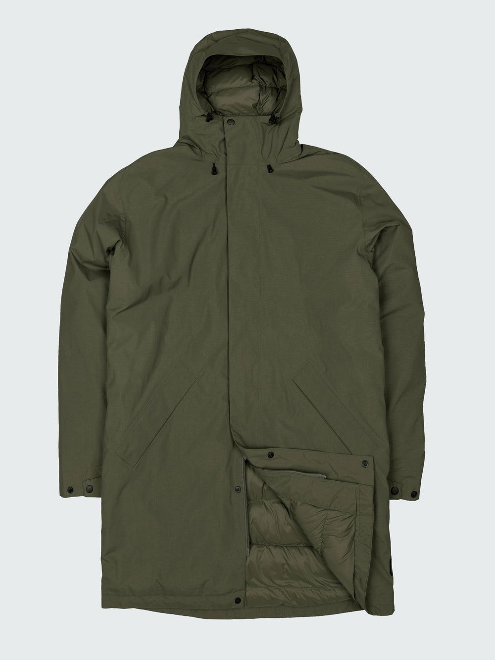Men Recycled Waterproof Parka in Olive - Solway