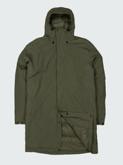 Men Recycled Waterproof Parka in Olive - Solway