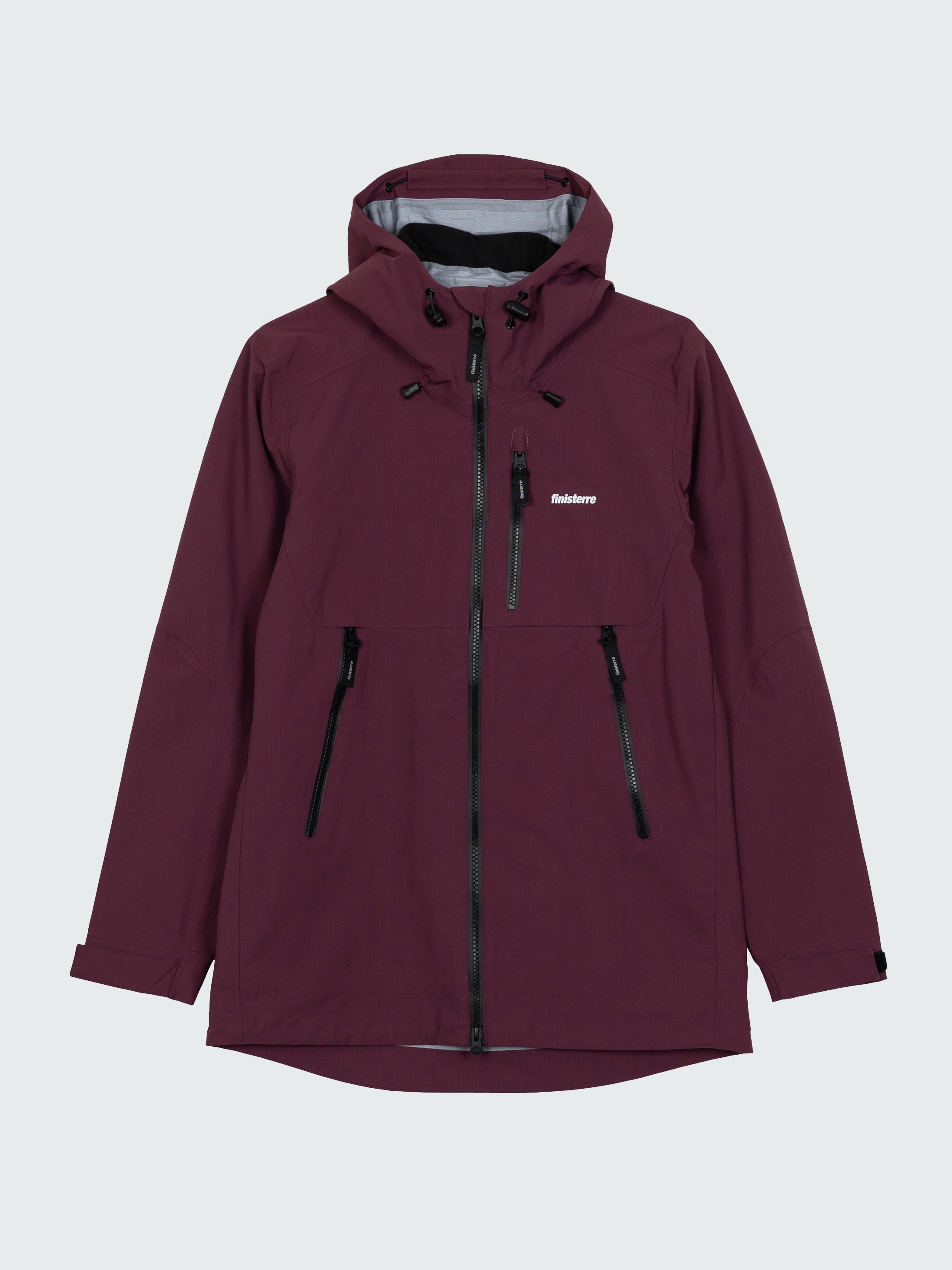 Women Recycled Waterproof Jacket in Plum - Stormbird