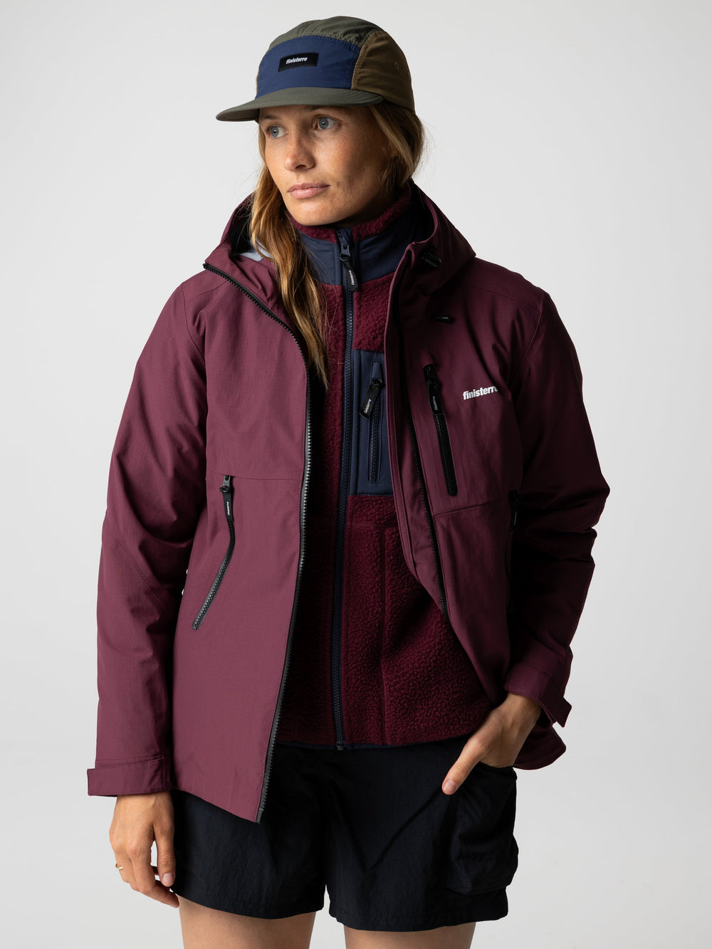 Women Recycled Waterproof Jacket in Plum - Stormbird