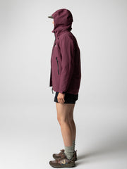Women Recycled Waterproof Jacket in Plum - Stormbird