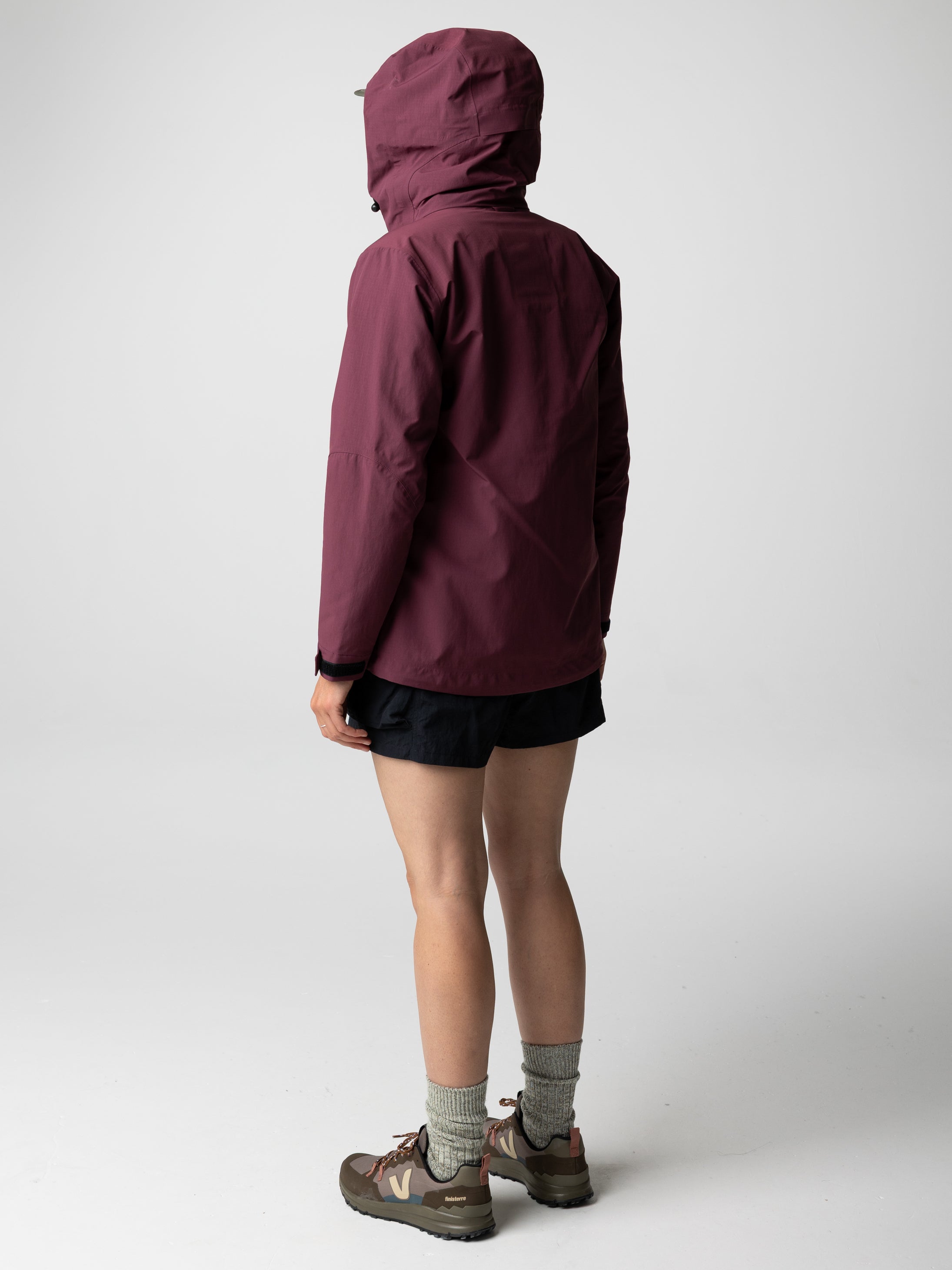 Women Recycled Waterproof Jacket in Plum - Stormbird