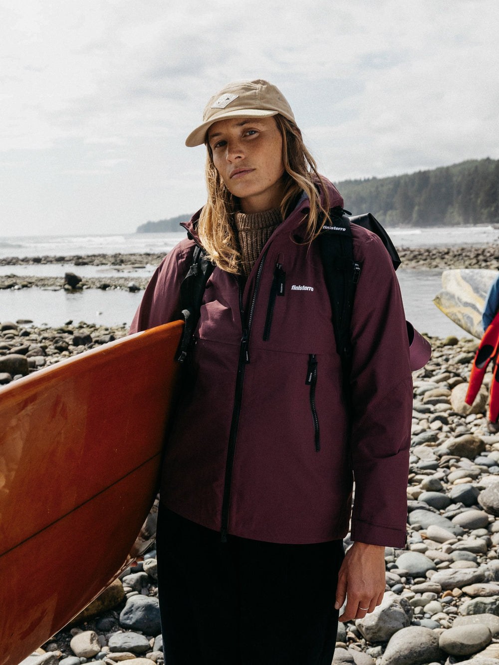 Women Recycled Waterproof Jacket in Plum - Stormbird