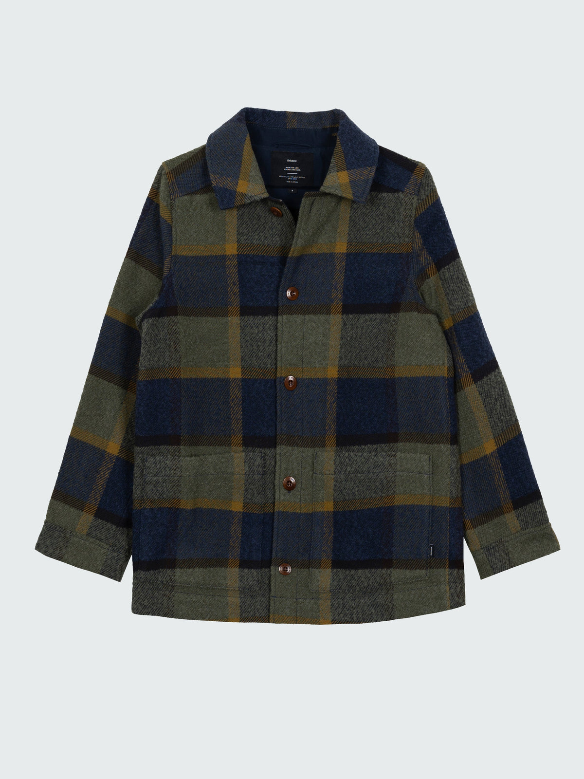 Women Wool Blend Blanket Jacket in Sugar Kelp Multi - Stowe