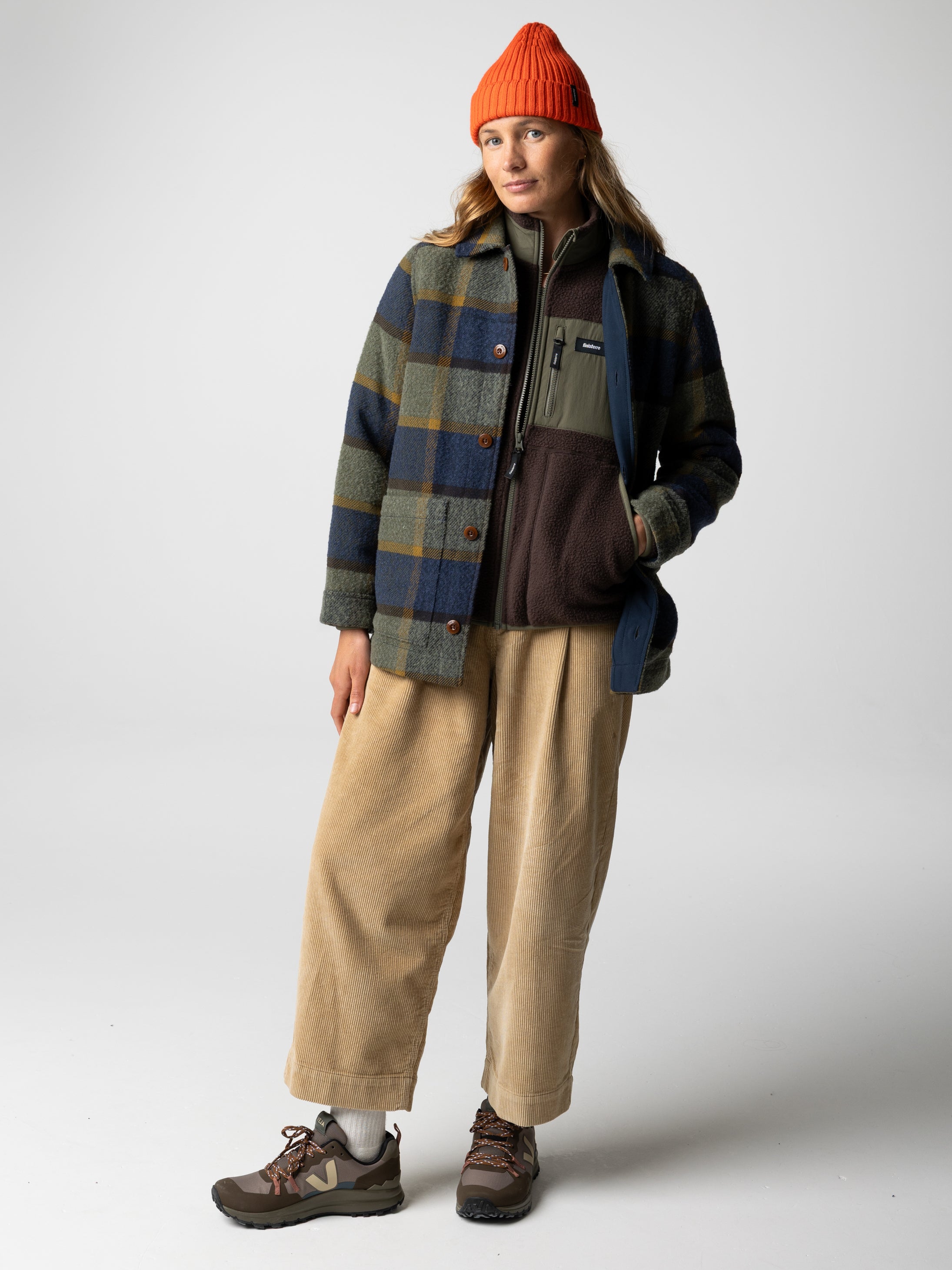 Women Wool Blend Blanket Jacket in Sugar Kelp Multi - Stowe