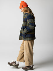 Women Wool Blend Blanket Jacket in Sugar Kelp Multi - Stowe