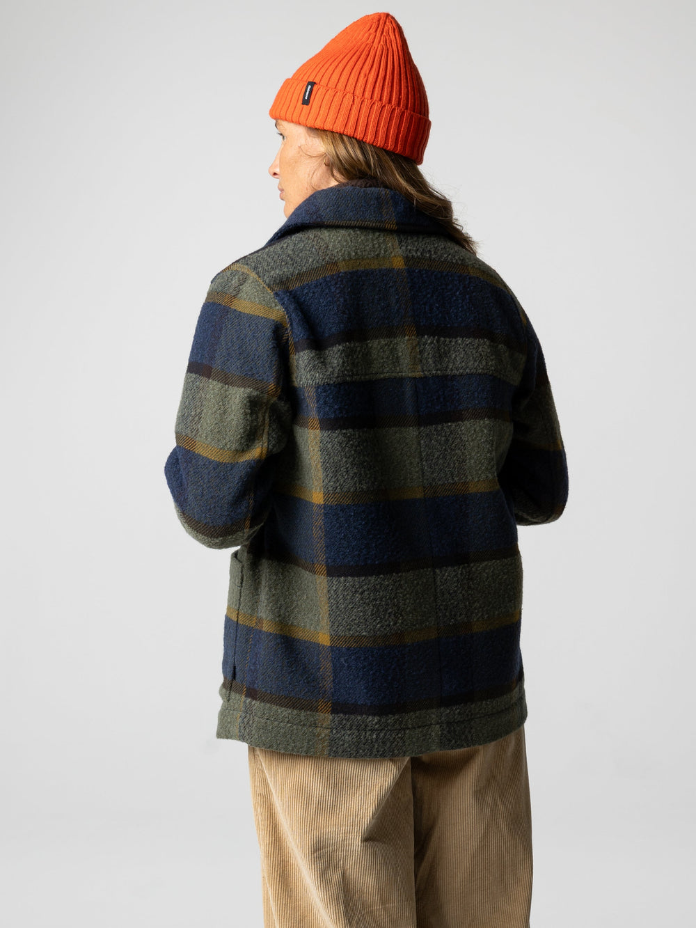 Women Wool Blend Blanket Jacket in Sugar Kelp Multi - Stowe