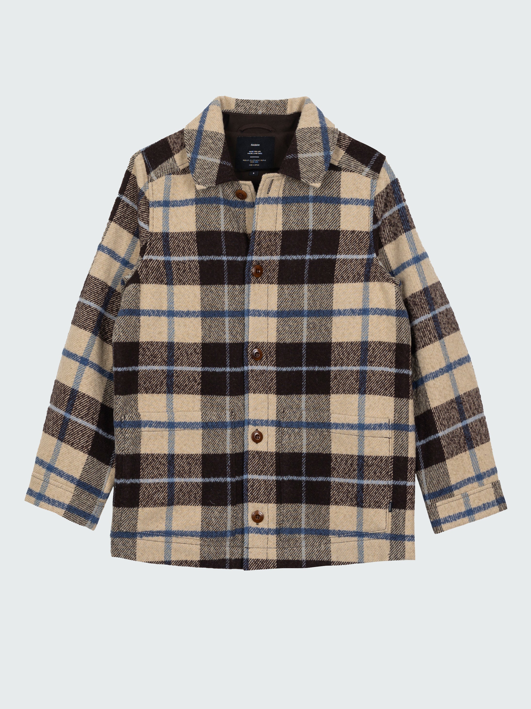 Women Wool Blend Blanket Jacket in Calico Multi - Stowe