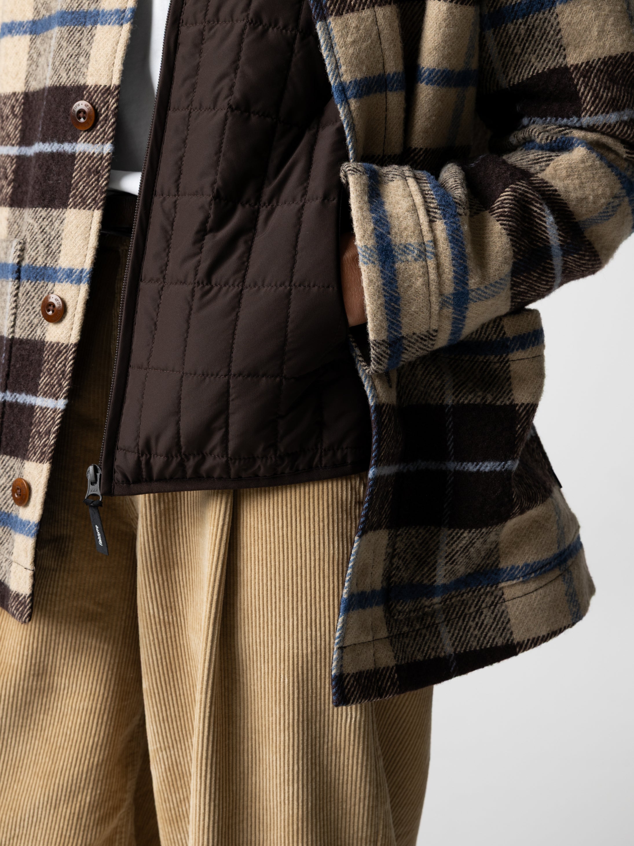 Women Wool Blend Blanket Jacket in Calico Multi - Stowe