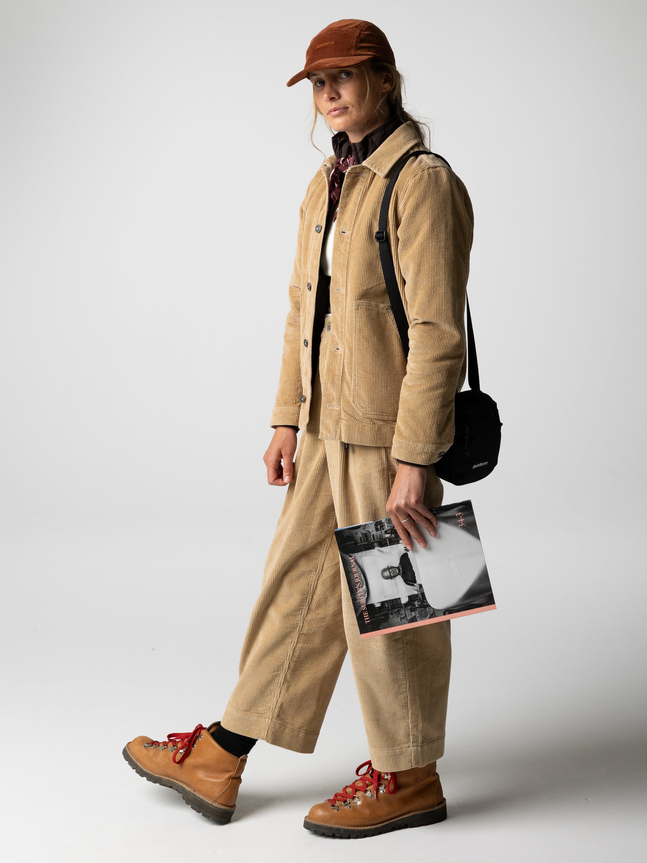 Women Organic Cotton Cord Trouser in Flint - Studio