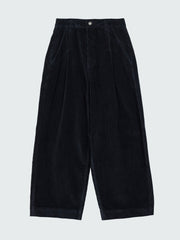 Women Organic Cotton Cord Trouser in Black - Studio