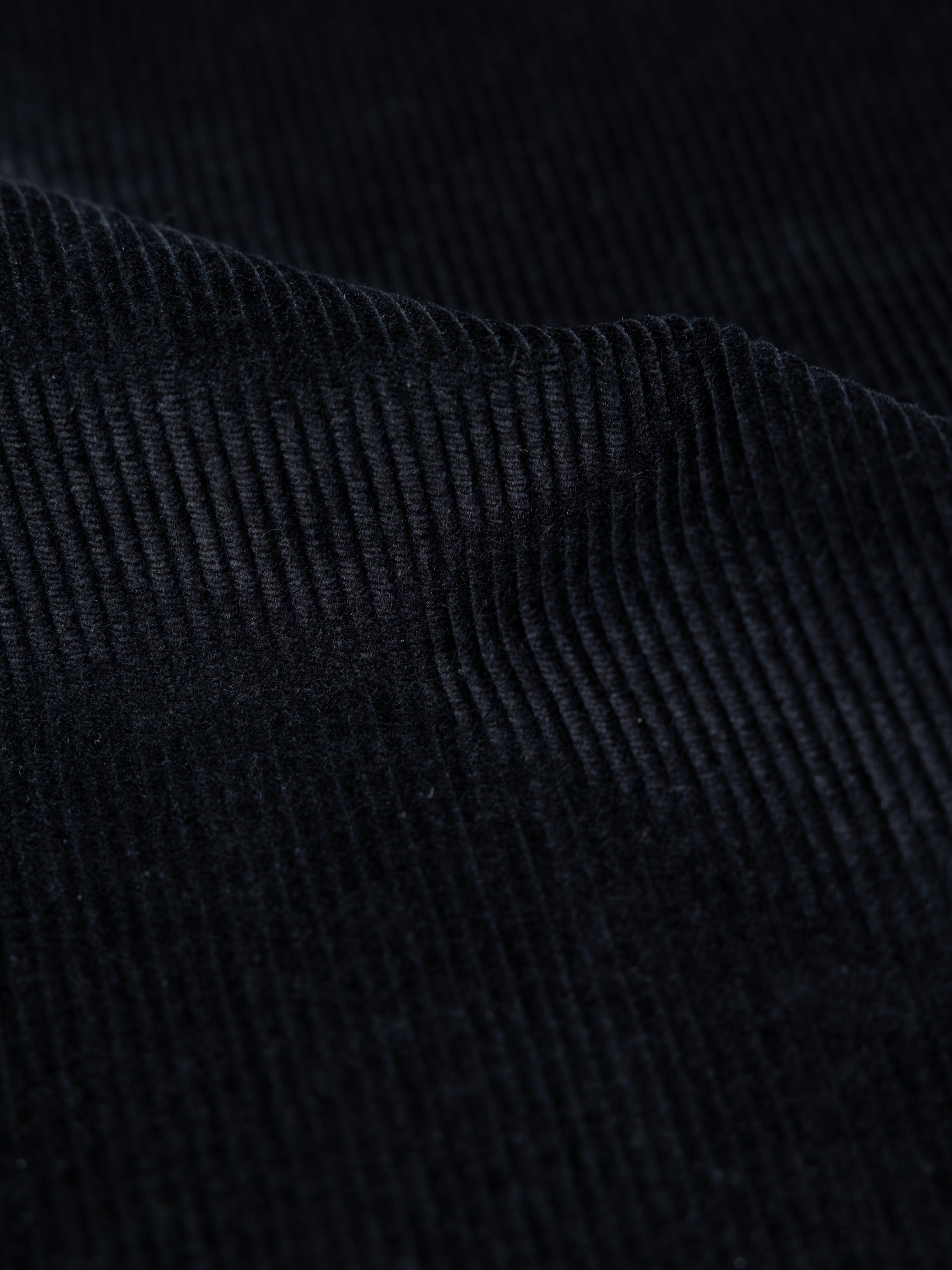 Women Organic Cotton Cord Trouser in Black - Studio