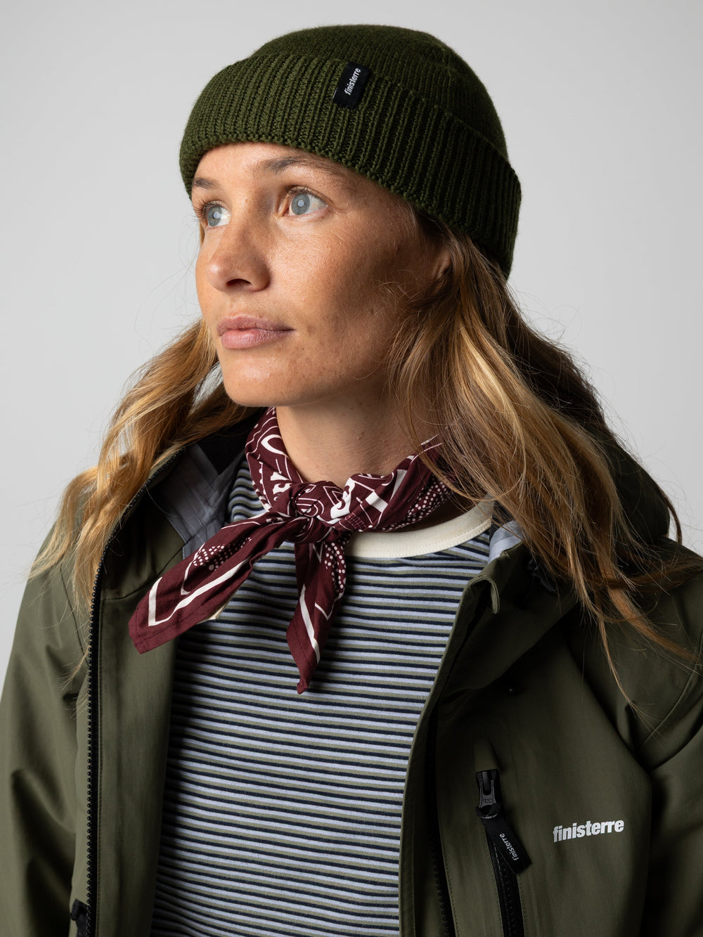 Men/Women Merino Beanie in Olive - Watchcap
