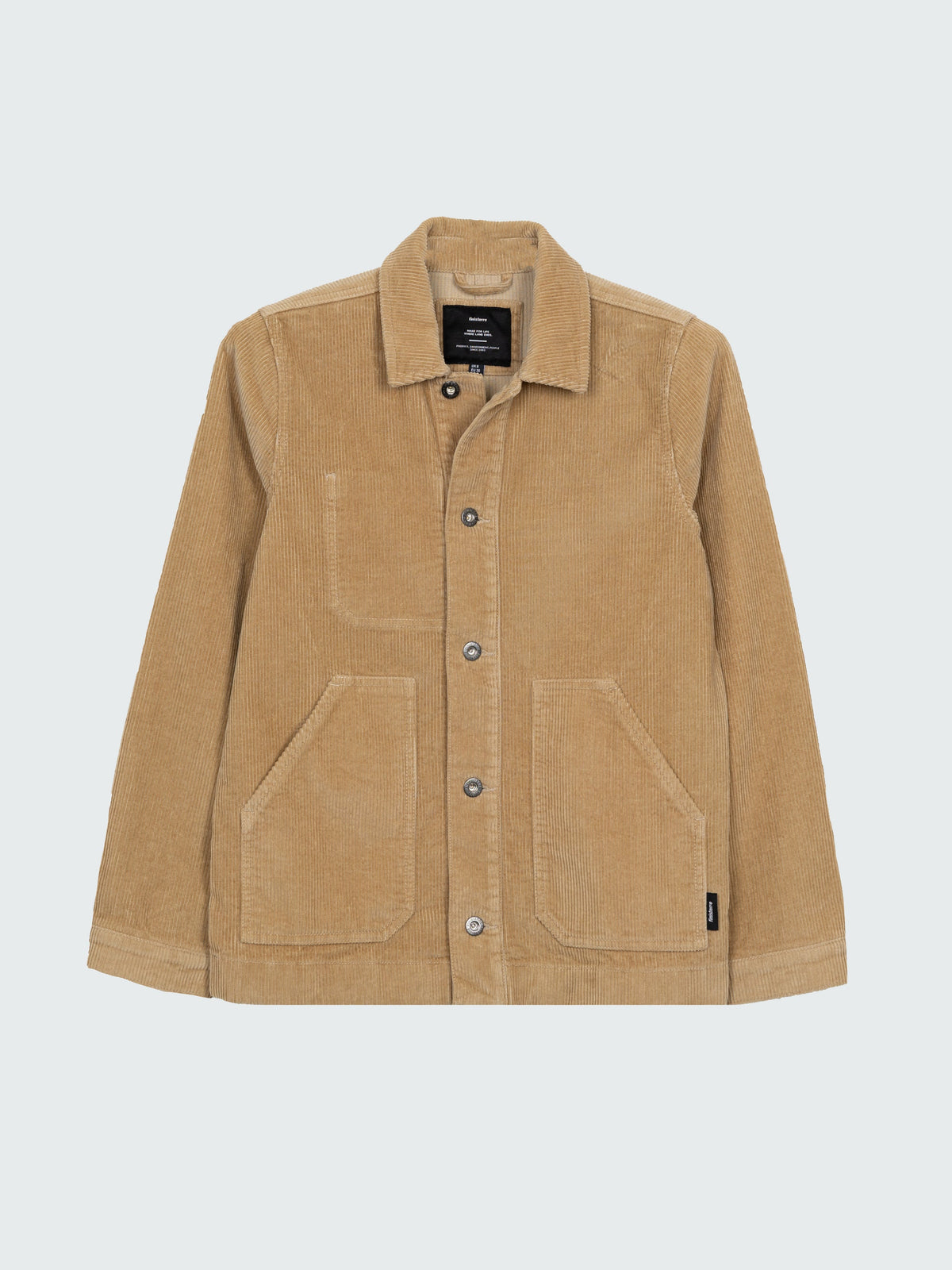 Women Organic Cotton Cord Chore Jacket in Flint - Yarrel