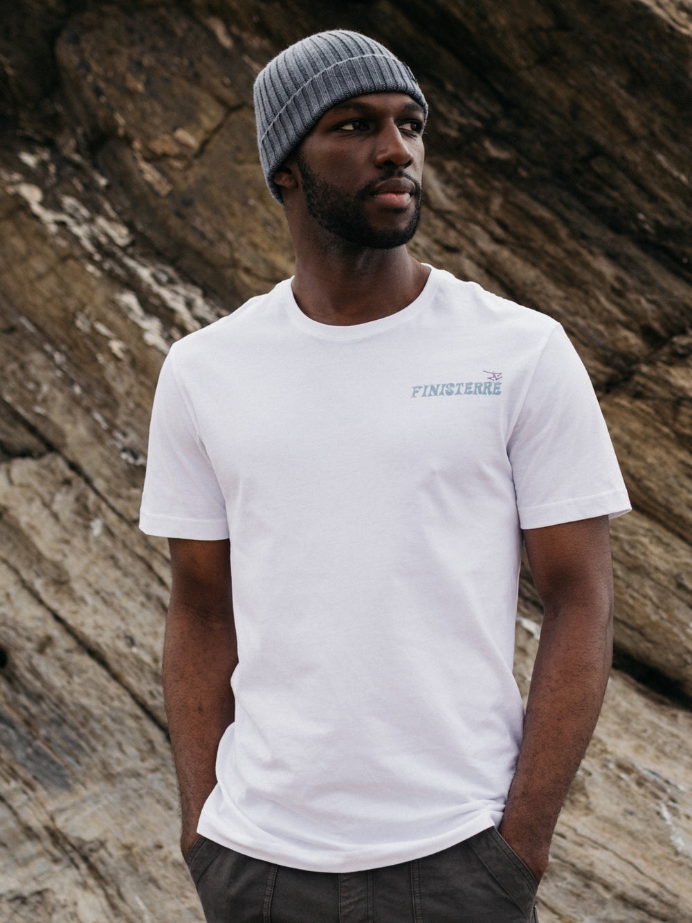 Men/Women Fisherman Beanie in Charcoal