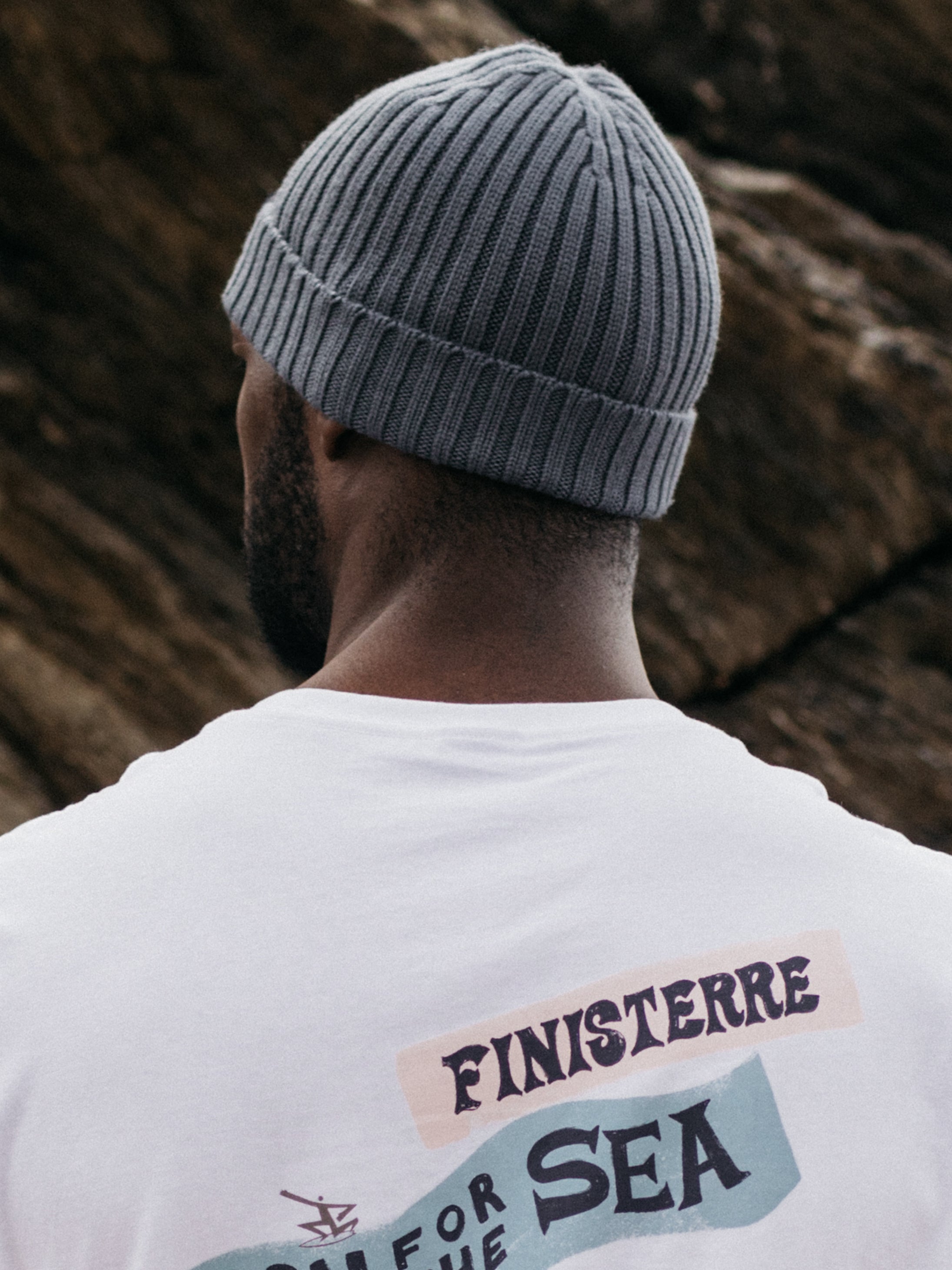 Men/Women Fisherman Beanie in Charcoal