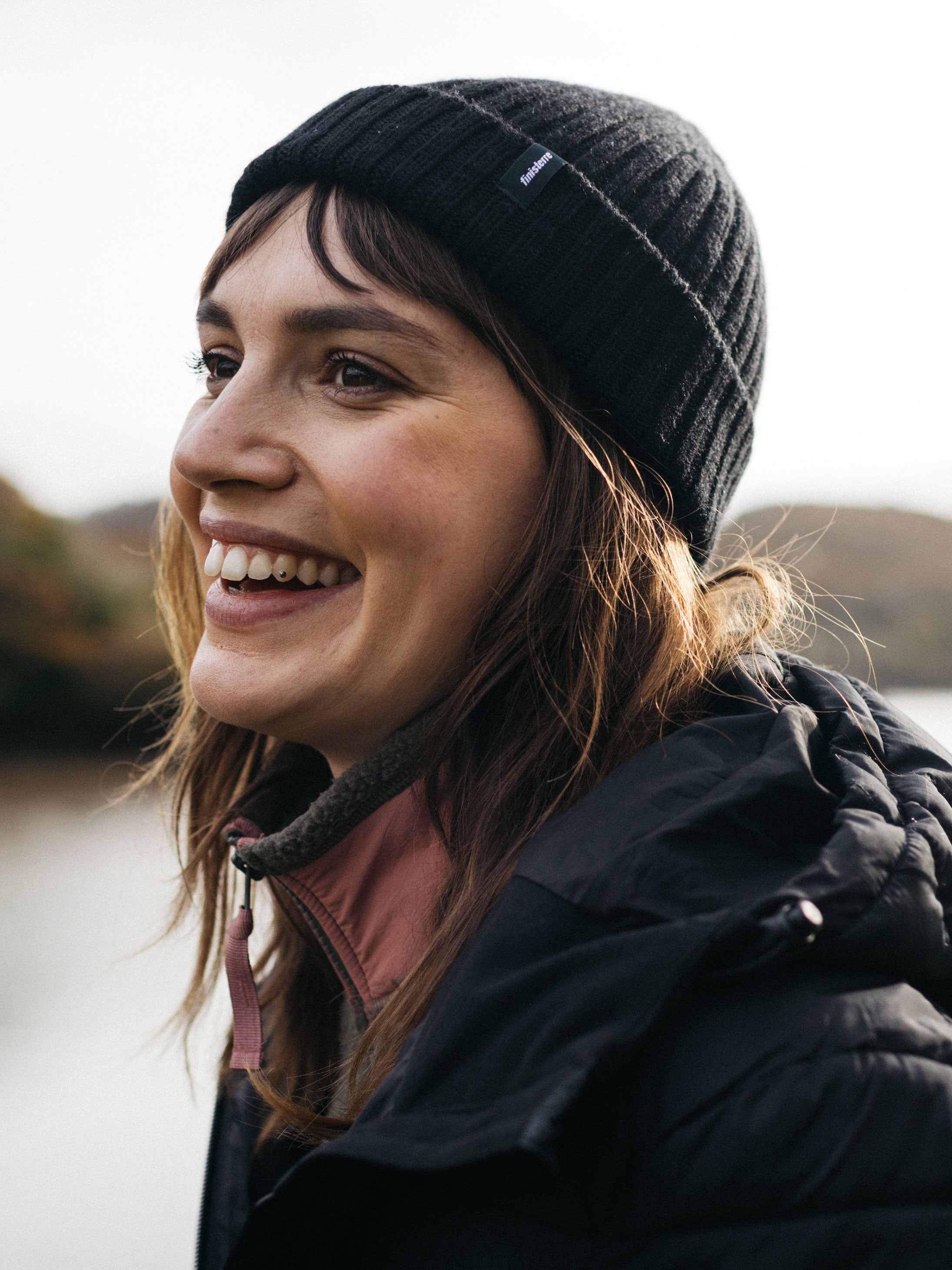 Men/Women Fisherman Beanie in Black