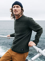 Men Barents Jumper in Olive