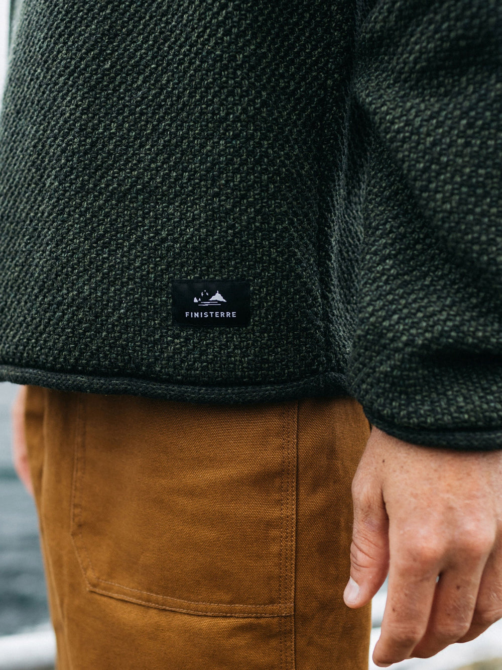 Men Barents Jumper in Olive