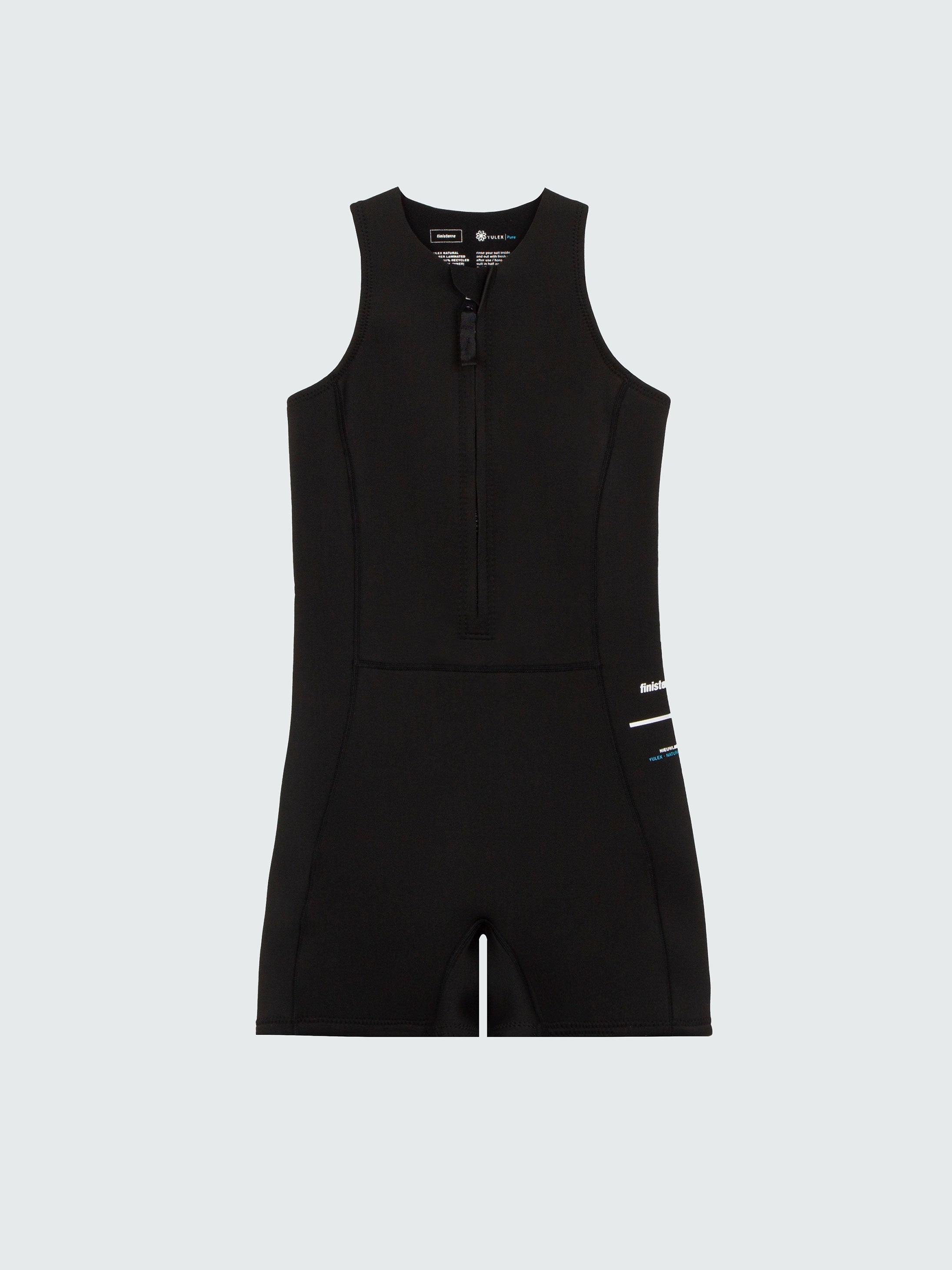 Women 2e Yulex Sleeveless Shorty Wetsuit in Black