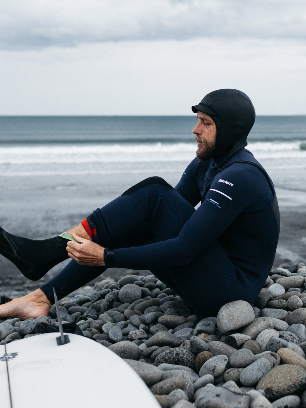 Men Nieuwland 5s Yulex Hooded Wetsuit in Ink