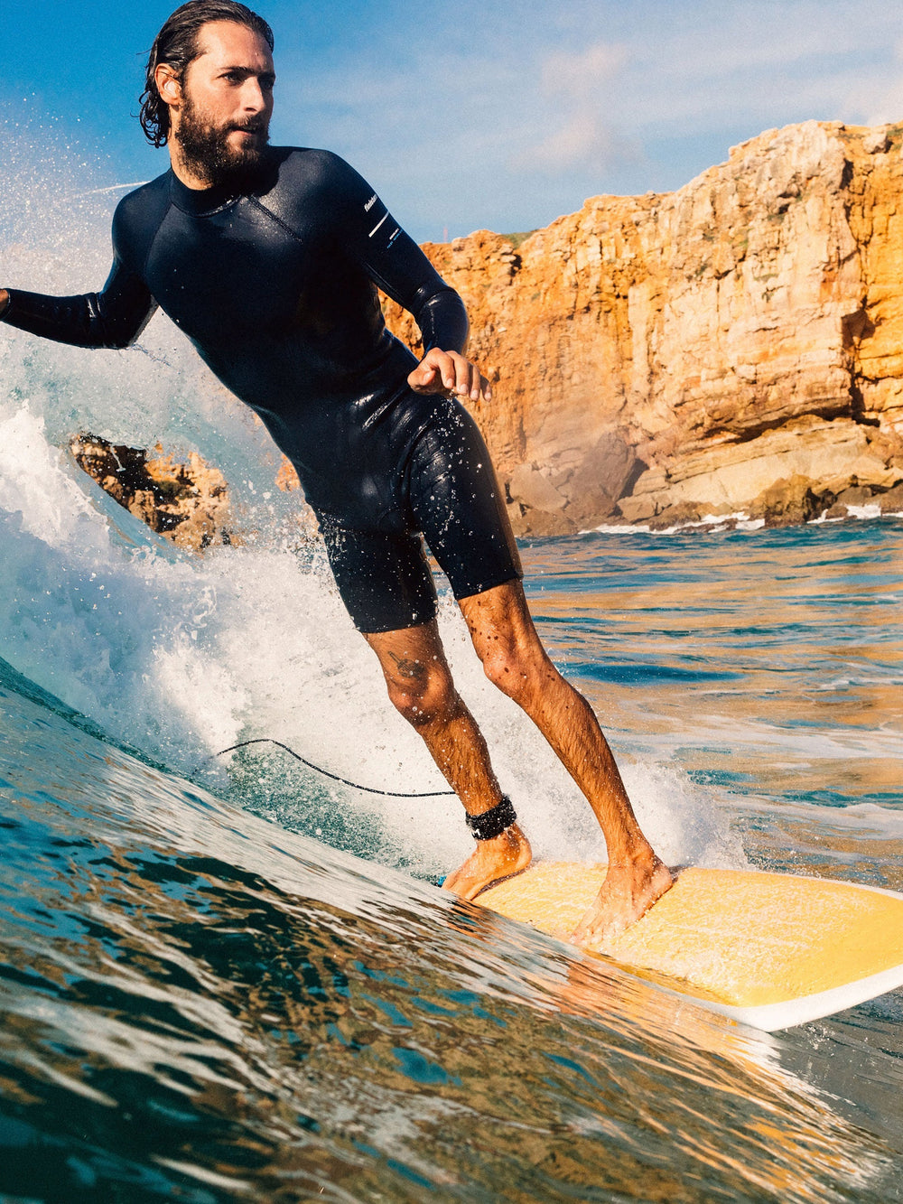 Men 2e Yulex Long Sleeve Shorty Wetsuit in Dark Ozone