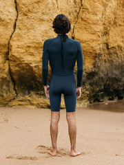 Men 2e Yulex Long Sleeve Shorty Wetsuit in Dark Ozone