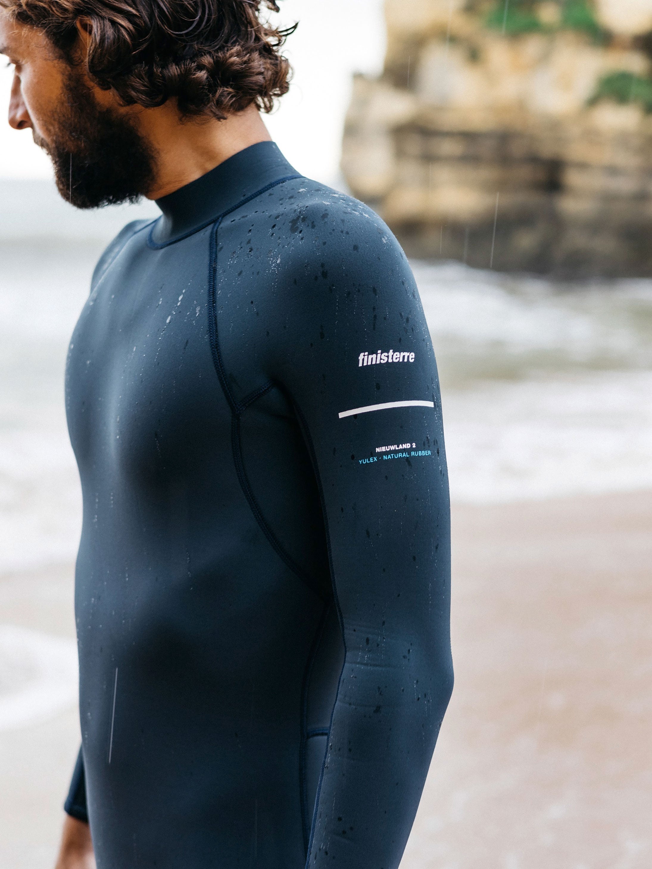 Men 2e Yulex Long Sleeve Shorty Wetsuit in Dark Ozone