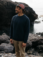 Men Mora Knit Jumper in Navy