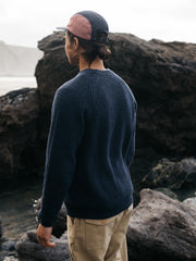 Men Mora Knit Jumper in Navy